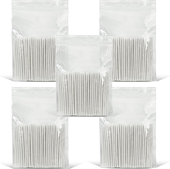 Pearled Candle 2 Inch Cotton Wicks 500-Pack White Extra Wicks for Sand Candles Making, Metal-Free and Lead-Free Refill Sand Wax Wick