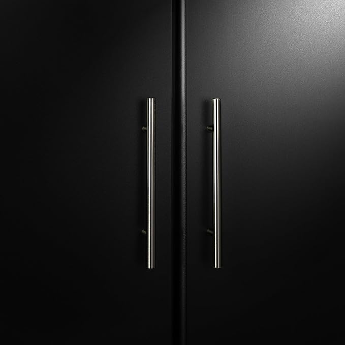 Prepac Elite Tall Garage Storage Cabinet & Pantry Storage Cupboard, 2-Door Freestanding Bathroom or Pantry Cabinet with Adjustable Shelves, 16" D x 32" W x 65" H, Black