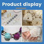 BUTUZE Tatting Shuttle Kit, 15 PCS Plastic Shuttle Set with Crochet Hooks and Beading Needles, Big Eye needles for DIY Craft Tool