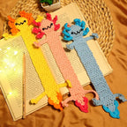 CrochetBox Crochet Kit for Beginner, Axolotls Bookmarks Easy Learn How to Crochet Stuffed Animals Gift for Adults and Teen(), Knitting Set with Yarn Hook Stitch-by-Stitch Video Tutorial(30%+ Yarn)