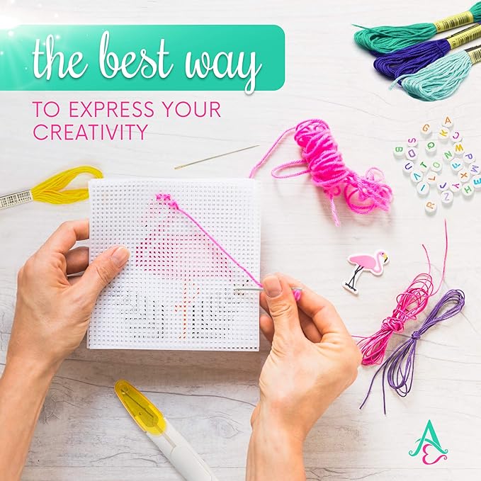 Athena’s Elements Embroidery Floss | Rainbow Thread for Embroidery, Cross Stitch Thread, Customized Independent Packaging（100 Colors）(Mermaid Color Palettes)