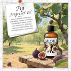 HIQILI Fig Fragrance Oil for Hotel Scent Diffuser, Candle & Soap Making Kit, Add to Skin Care, Bath & Body Products - 1 Fl Oz