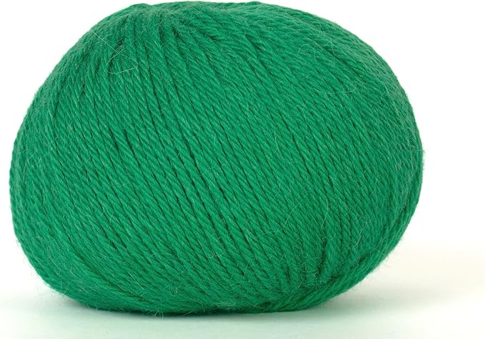 100% Baby Alpaca Yarn for Knitting & Crocheting - Set of 2 Skeins of Premium Yarn DK - Lightweight, Hypoallergenic & Thermal Peru Made - Ideal for Delicate Projects (GR107 - Tropical Green)