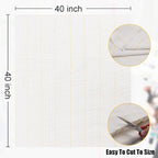 1*PC 40” x 40” Tufting Cloth for Tufting Gun, Primary Tufting Cloth with Marked Lines, Durable Monks Cloth for Punch Needle, Edges Sewn for DIY Crafts