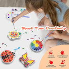 IFLOVE Paint Your Own Stepping Stones for Kids Craft Kits,Arts and Crafts for Kids Ages 4-8,5 Pack Painting Crafts for Girls Ages 8-12，Outdoor Toys Art Supplies Toddler Birthday Gift (Multicolored)