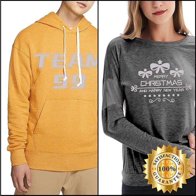 HTV Grey Heat Transfer Vinyl Rolls 12 Inch by 8feet Roll Iron on DIY for T-Shirt Easy to Cut & Weed for Heat Vinyl Design Glossy (8Ft, Grey)