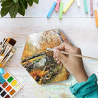 CONDA Stretched Canvas for Painting, 12 Packs Multi Size with 8" Round, 10" Round, 6" Square, 3" Hexagon, 5×7", 8×10" Primed Blank Canvas (2 of Each), 100% Cotton Artist Canvas for Acrylics Oils Paint