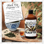 HIQILI Black Tea Fragrance Oil for Diffuser & Car Air Freshener, Long-Lasting Hotel Scent, Candle & Soap Making Supplies - 5.07 Fl Oz