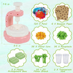 Glintoper Fabric Flower Craft Kit for Kids, DIY Bouquet Maker Toys Birthday Gift for Toddler Girls Age 4 5 6 7 8 9, Xmas Gifts for Preschool Girls, Educational Crafts Handmade DIY Activity Set