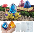 3 Pack Dragon Egg Mold Dragon Candle - Resin Casting Silicone Molds for Home Decor & Candle Making Wave Spiral Mold