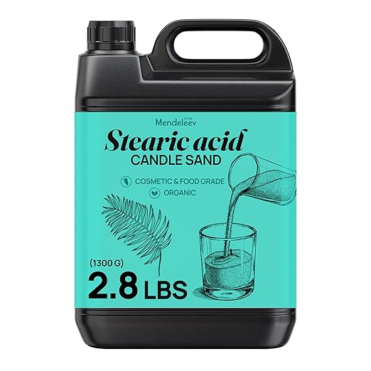 2.8 LB Stearic Acid for Candle Making, Soap Making, Lotion Making and Cosmetics - Vegetable Based