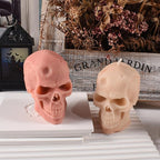 Skull Head Candle Mold - Resin Casting Silicone Molds for Home Decor & Candle Making Wave Spiral Mold