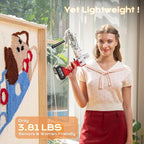 BESGEER Cordless Rug Tufting Gun with Carpet Trimmer Kit, Tufting Gun Starter Kit with 2pcs 4.0Ah Batteries，2 in 1 Cut Pile and Loop Pile Tufting Gun, with Tufting Cloth and Yarn Beginners