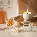 Bottle Resin Mold Candle Holder - Resin Casting Silicone Molds for Home Decor & Candle Making Wave Spiral Mold