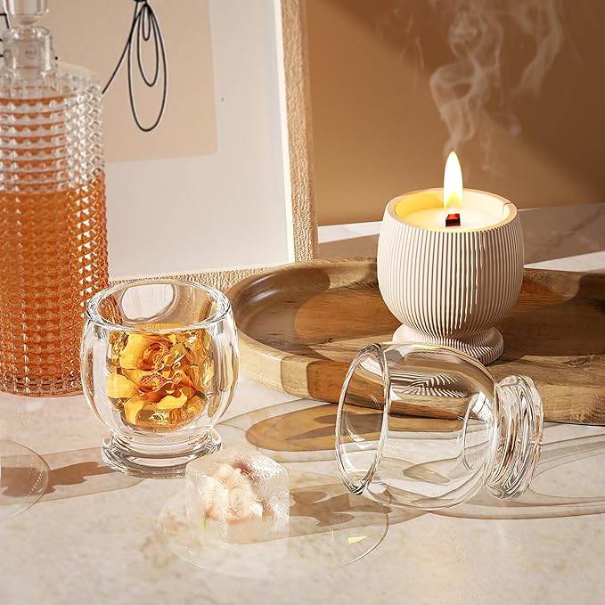 Bottle Resin Mold Candle Holder - Resin Casting Silicone Molds for Home Decor & Candle Making Wave Spiral Mold