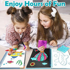 FUNNYB&G Foil Art Craft for Kids - Christmas Crafts Gift Party Favors Stocking Stuffers for Kids Fun Art Supplies Creative Birthday Gift Travel Toys for Girls Boys 4 5 6 7 8 9 Years Old (Vehicle)