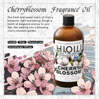 HIQILI Cherry Blossom Fragrance Oil, Floral Perfume Oil, Candle Scents for Candle Making, for Diffuser & Fresh Spray, Long-Lasting Scent - 5.07 Fl Oz