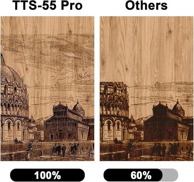 Twotrees TTS-55 Pro Laser Engraver 5.5W Laser Engraving Machine,Laser Cutter,500 mm/s Speed,0.08mm Laser Spot Engraver Machine for DIY,Wood,Metal,Acrylic,Glass,Stainless Steel