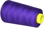 Mandala Crafts Violet Thread Cones for Machine and Hand Quilting - 2400 Yds 50 WT Multiple Purpose Mercerized 100% Cotton Threads for Sewing Machine Serger Embroidery