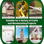 10 Pack Basswood Sheets - 12 x 12 x 1/8 Inch (3mm) Premium Plywood Sheets Unfinished Wood Boards for Crafts - Laser Cutting, Engraving, Wood Burning & Architectural Models with Smooth Surface