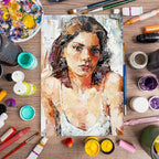 FIXSMITH Stretched Canvas for Painting 24x36 Inch, 2 Pack,Primed Large Canvas,100% Cotton,5/8 Inch Profile of Super Value Pack for Acrylics,Oils & Other Painting Media