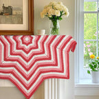 Katech Crochet Kit for Beginners, Learn to Crochet Granny Square Star Blanket Kits w/Step-by-Step Video Tutorials-Complete Beginner Crocheting Kit for Adults Kids-Easy Knitting Kit w/Enough Soft Yarn