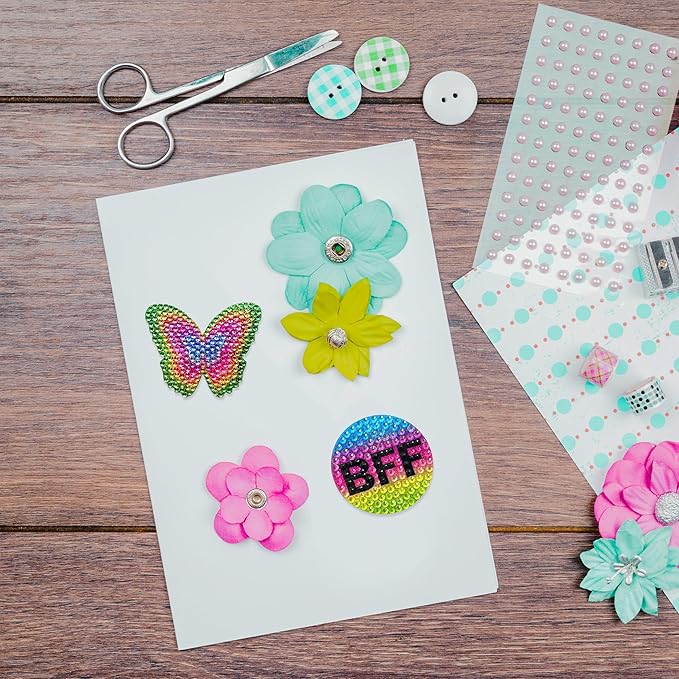 StickerBeans® Rhinestone Alphabet Letter Sticker P - Unique Sparkly Design 2” x 2” Cut-to-Shape Adhesive - Personalization, Collecting, Gifting, Scrapbooking, Decorating Laptops, Phone Cases, All Ages