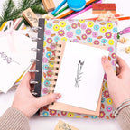 Rancco Rubber Stamps for Crafting, 8 Pcs Mounted Wood Stamps Vintage Plant Flower Decorative Ink Stamp Set for Art DIY Craft, Journal, Letters, Scrapbooking, Card Making, Valentine, 2.6x1x0.79inch