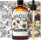 HIQILI Jasmine Fragrance Oil for Aromatherapy Diffuser, Floral Scent for Candle, Perfume Making, Skin Care, Laundry Essential Oil - 5.07 Fl Oz