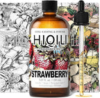 HIQILI Strawberry Fragrance Oil for Diffuser Use, Great for Candle, Soap, Body Butter Making, DIY Fruity Scent Perfume - 5.07 Fl Oz