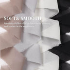 3 Rolls Light Gray Handmade Fringe Chiffon Ribbon 1.5" x 7Yd Silk-Like Colorful Rustic Ribbon for Bouquets Wrapping Decor Wedding Tie Invitations Crafts