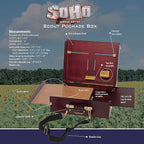 Soho Urban Artist Scout Pochade Box for Plein Air Painting Easel with Storage, Lightweight & Portable, Mahogany Finish