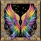 Angel Wings Diamond Art Kits for Adults, Special Shaped Diamond Painting Kits for Adults for Beginners, DIY Crystal Diamond Dots Art Kits, 5D Special Gem Art Painting Kits for Home Wall Decor, 12x12in