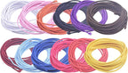 KONMAY 60 Yards 2.5mm Mixed Elastic Stretchy String Shock Cord Braided Elastic Band Rubber Rope Jewelry Cord