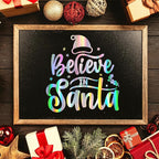 GIRAFVINYL Sliver Holographic Permanent Vinyl 12" X 6FT Glossy Silver Iridescent Vinyl Permanent for DIY Home and Car, Sign, Windows Christmas Decor