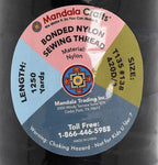 Mandala Crafts Bonded Nylon Thread Black Heavy Duty Sewing Threads - 1250 YDs Size 138 420D T135 Tex 135 Thread for Leather Jeans Weaving Outdoor Marine Upholstery Threads