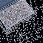 1200PCS 3mm Bicone Crystal Glass Beads for Jewelry Making, Sparkling Mini Beads for Suncatchers, DIY Bracelets & Craft Projects (AB Phantom Purple)