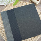 LewuwoPoing 30 Sheets Textured Art Paper Assorted Set 5.8x8.3 Inch A5 Mixed Special Craft Paper for Scrapbooking Junk Journaling Supplies dialy Plan Gift Card Embellishments Work(Black)