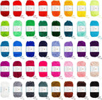 INSCRAFT 113 Piece Crochet Kit with Yarn Set– 1600 Yards Assorted Yarn for Knitting and Crochet, 73PCS Crochet Accessories Set Including Ergonomic Hooks, Knitting Needles & More Ideal Beginner Kit