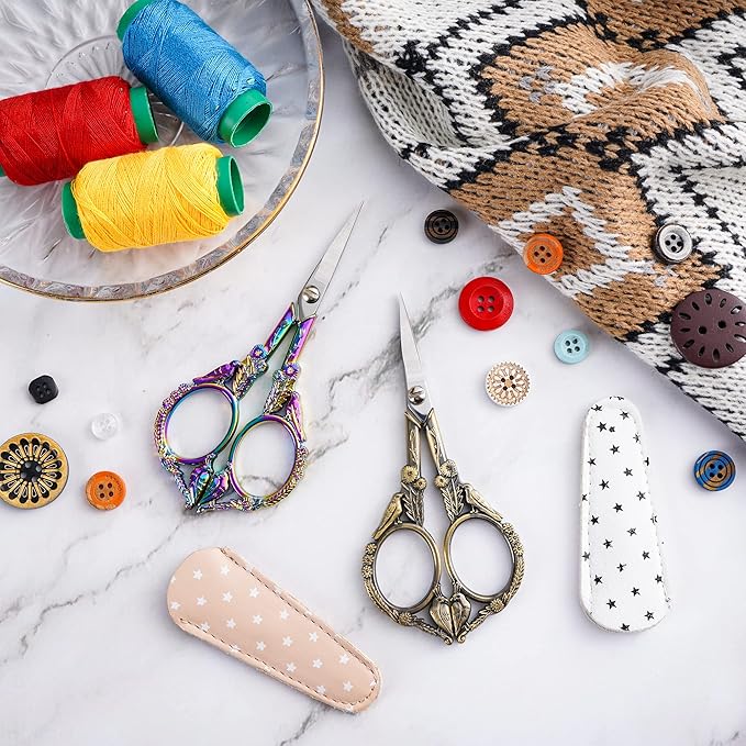 Crochet Scissors –Professional Grade Shears for sewing,Craft, Artwork, Crochet,trimming,Needlework,Yarn, Handicraft DIY Tool,Thread,Beauty Hair,4.5in