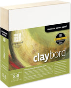 Ampersand Art Supply Wood Painting Panel: Museum Series Claybord, 8" x 8", 1-1/2"Cradled Profile