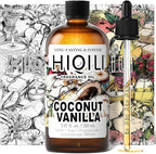 HIQILI Coconut Vanilla Fragrance Oil - for Candle Making, Soap Making, Essential Oil for Diffuser, Humidifier, Home& Hotel & Car Use - 5.07 Fl Oz