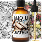 HIQILI Leather Fragrance Oil, Men's Scent, for Car Air Freshener Use, Soap, Candle, and Long-Lasting Perfume Making - 1 Fl Oz