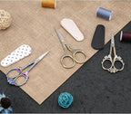 Small Embroidery Scissors with Cover -Cute and Comfortable handles with Sturdy and Sharp Tips for Precise Cutting, Sewing and Craft Supplies Kit