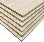 6 Pieces Veneered MDF Double Sided Paulownia Wood,MDF Core,6.4mm 1/4th Inch, 7" x11" Rectangle Slice, Unfinished Wooden Canvas Boards Signs for Crafts