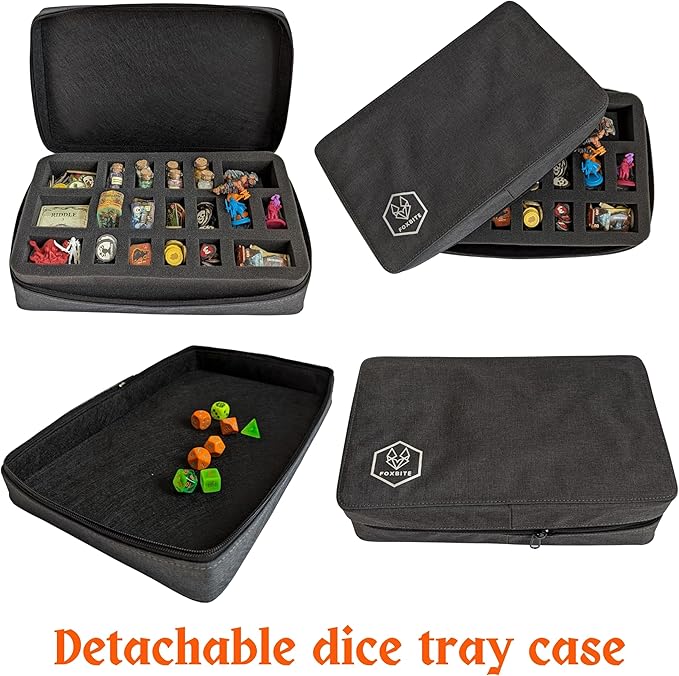 Pro Artist Hard Case – Rugged Travel Organizer with Customizable Foam, 3D Panel, Backpack Straps & Handle – For Painting Tools, Miniatures, Tabletop Gaming, 3D Models & Studio Supplies