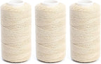 Ryalan UV Resistant High Strength Polyester Thread for Upholstery, Outdoor Market, Drapery, Beading, Purses, Leather, Hair Weave Bundles, Hair Extensions, Wig DIY Project 3 Rolls (3 Thread, Blond)