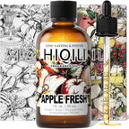 HIQILI Apple Fresh Fragrance Oil for Home Diffuser, Candles, Soaps, Bath Bombs & Perfume Making, Long-Lasting Fruity Scent - 1 Fl Oz