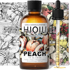 HIQILI Peach Fragrance Oil for Home Diffuser, DIY Candle, Linen & Room Freshener Spray Making, Juicy Fruit Scents - 1 Fl Oz