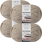 #6 Super Bulky Blanket Yarn for Crocheting - 4 Skeins(Each 10.5oz/300g, 220yds/201m), Chunky Chenille Thick Plush Big Soft Yarn for Crocheting Knitting Blankets, Khaki